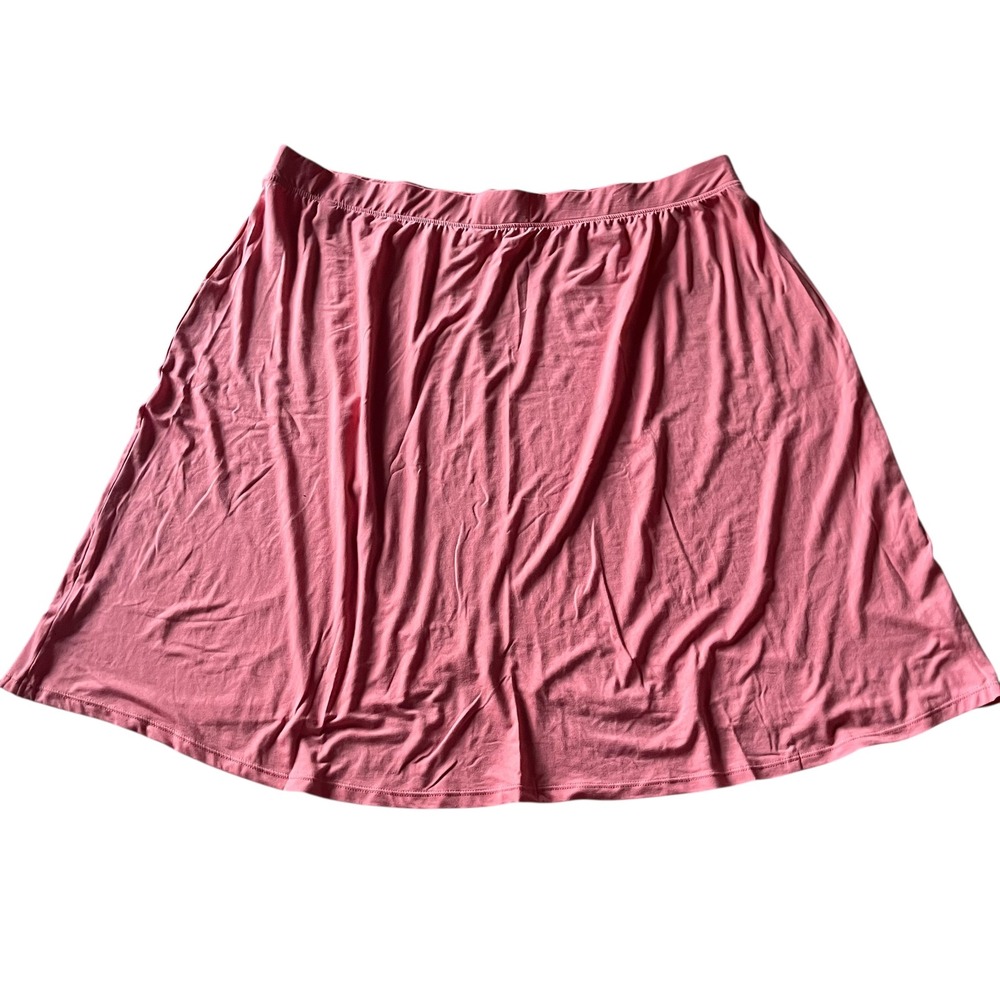 Comfort Code Cool Duds 3X Pink Skirt Womens Plus Size Stretch Knit Wrap - Picture 2 of 5